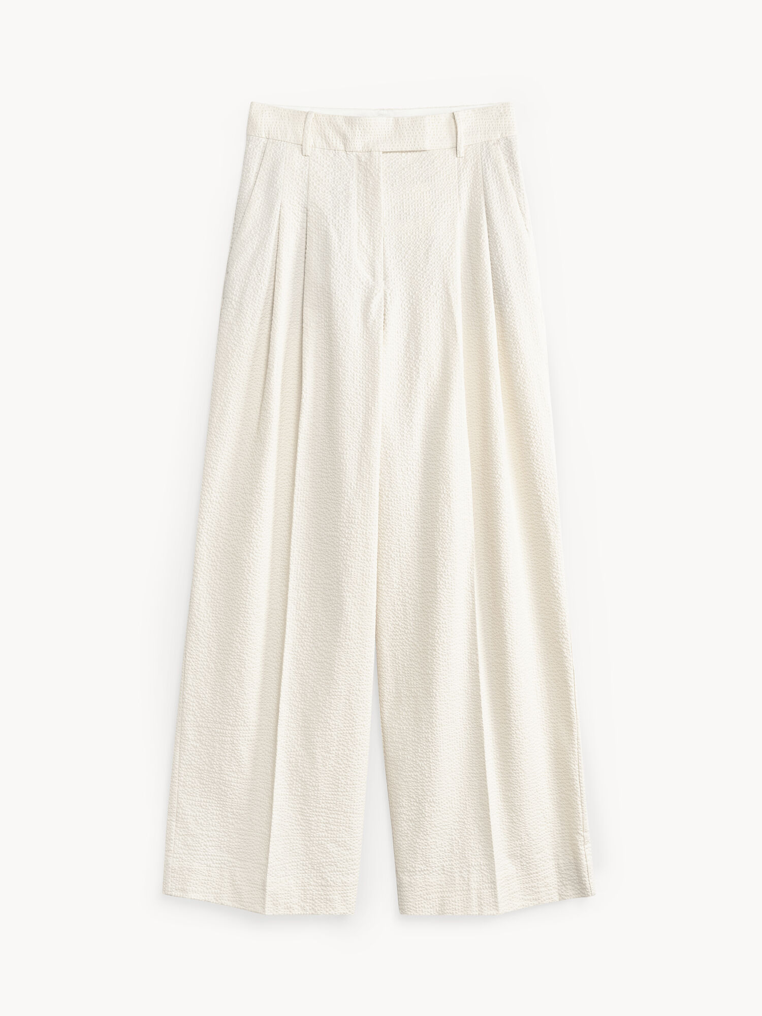 Pantaloni By Malene Birger Cymbaria High-waisted Bianche | IT_BB79813