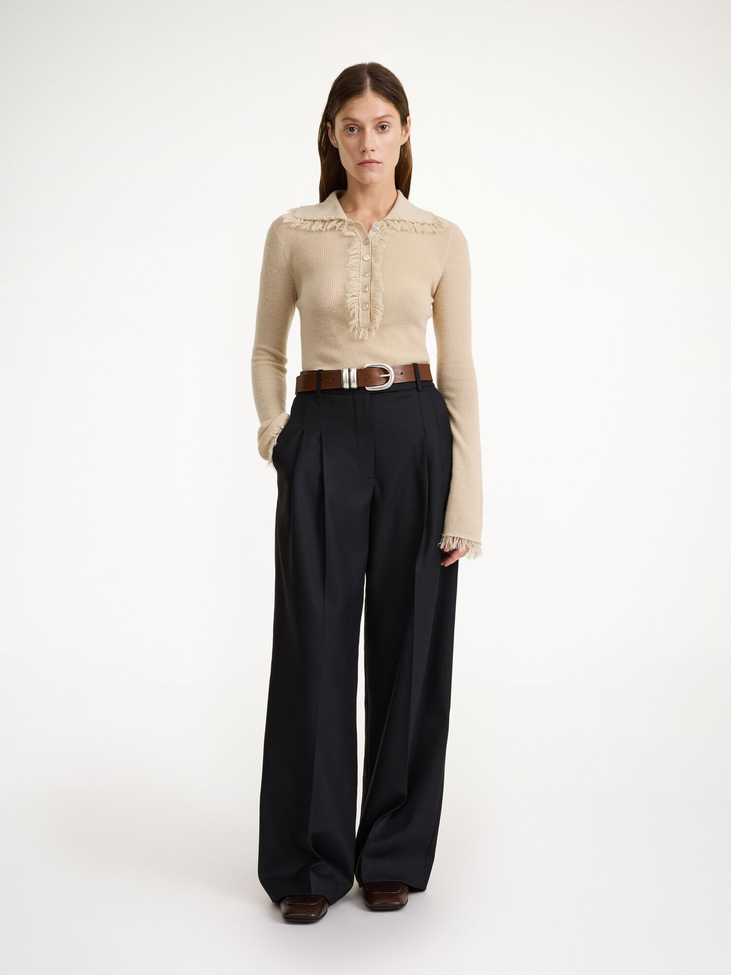 Pantaloni By Malene Birger Cymbaria High-waist Nere | IT_BB90869