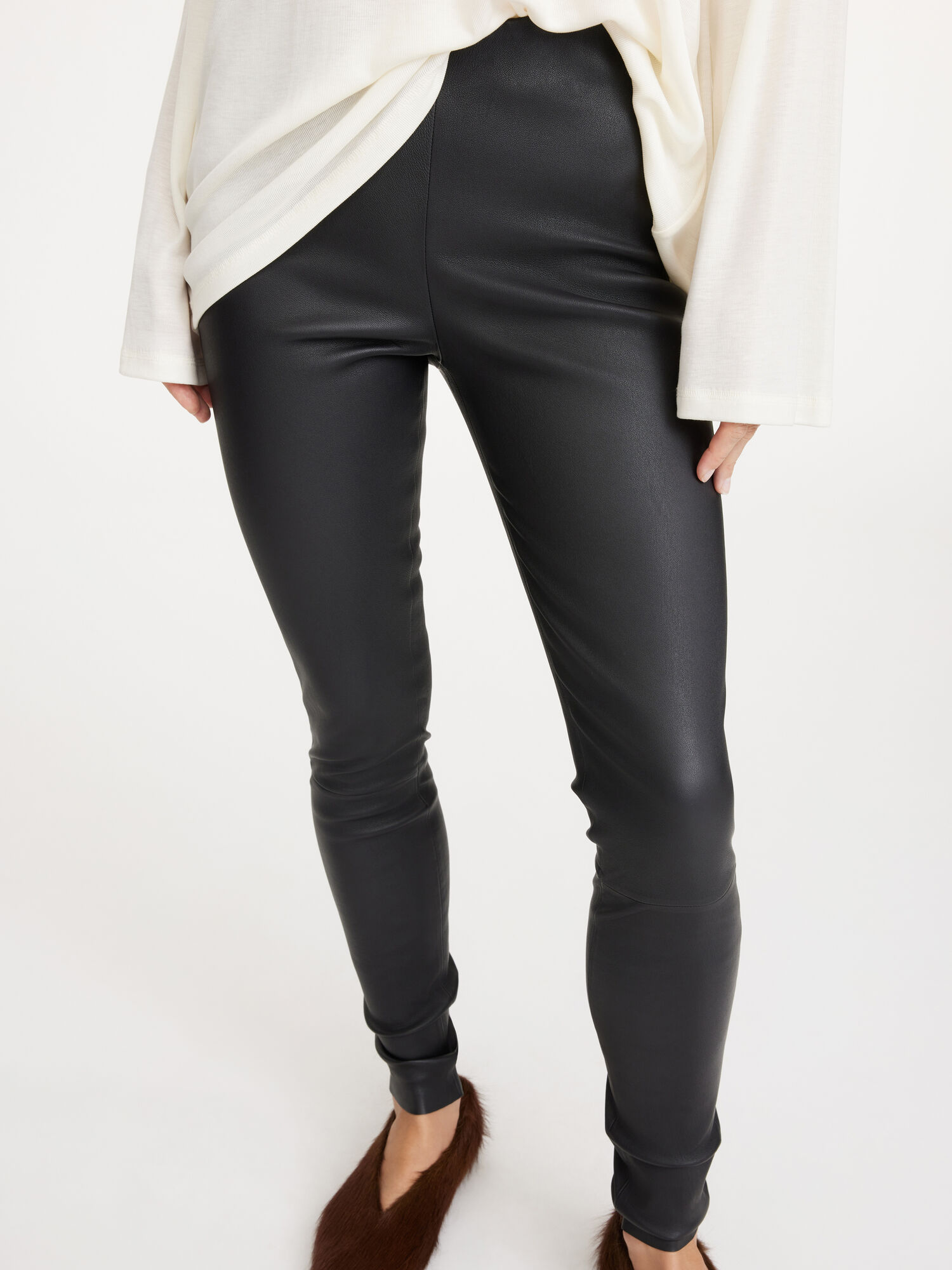 Pantaloni By Malene Birger Elenasoo Leggings Nere | IT_BB80063