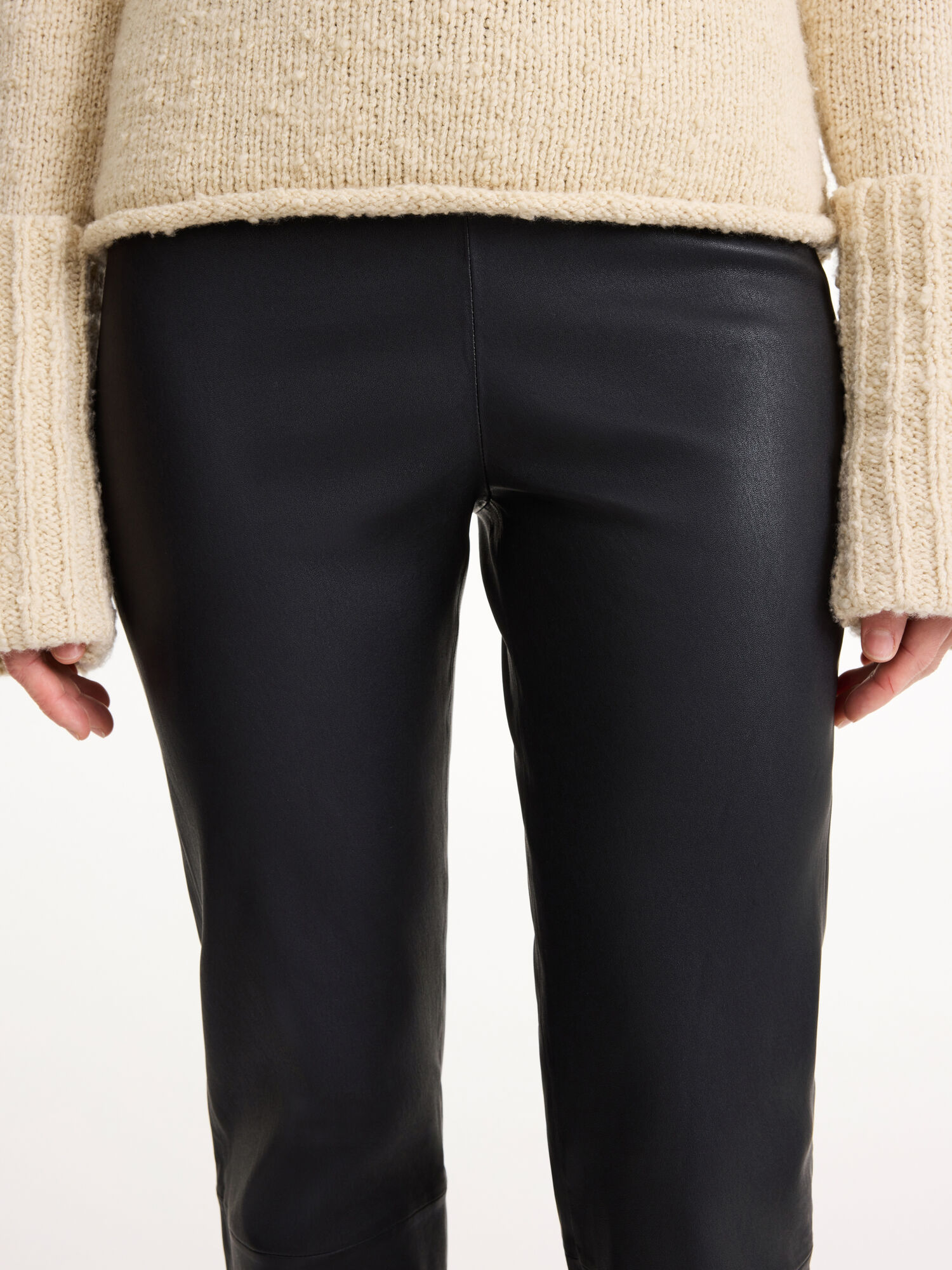 Pantaloni By Malene Birger Florentina Leather Nere | IT_BB28863