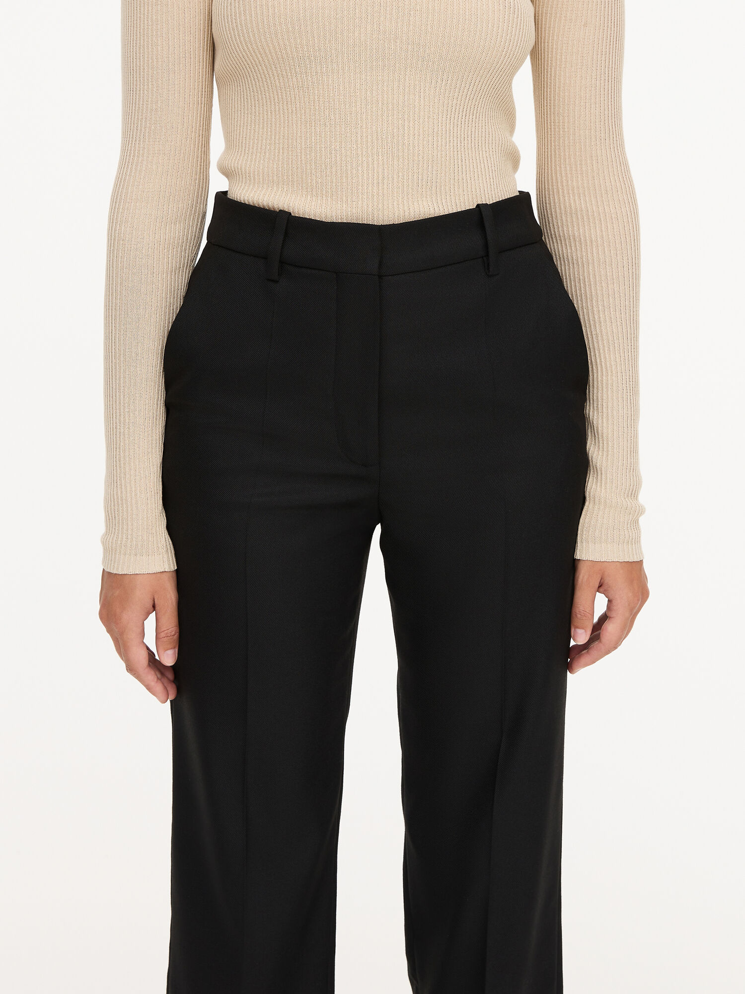 Pantaloni By Malene Birger Igda Straight-leg Nere | IT_BB95899