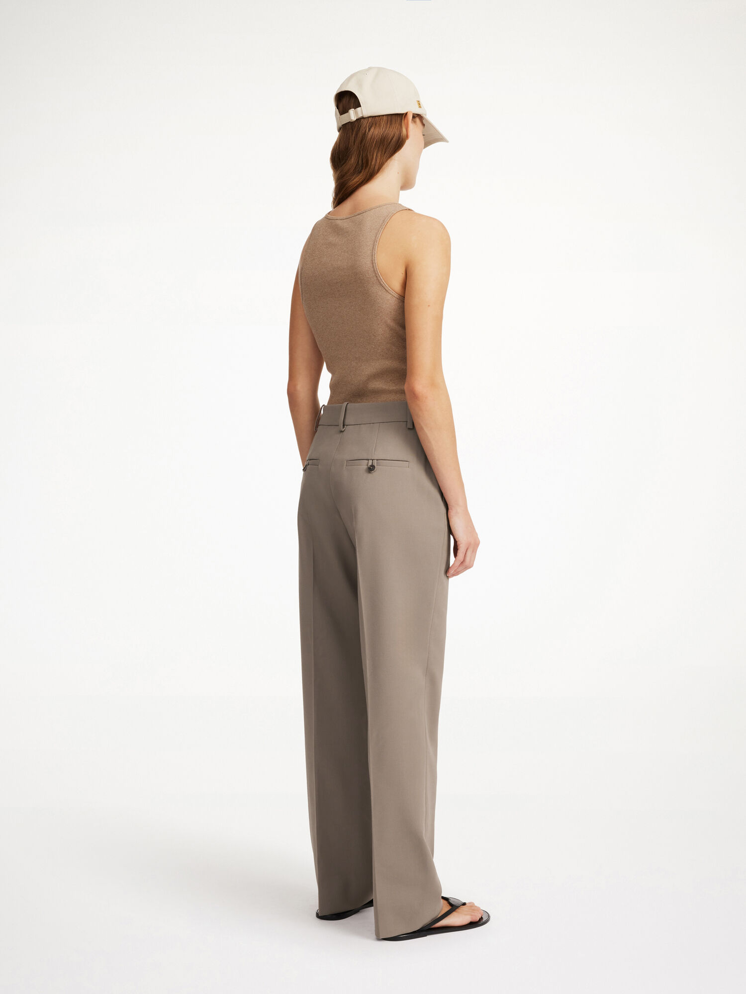 Pantaloni By Malene Birger Igda Straight-leg Shitake | IT_BB28782