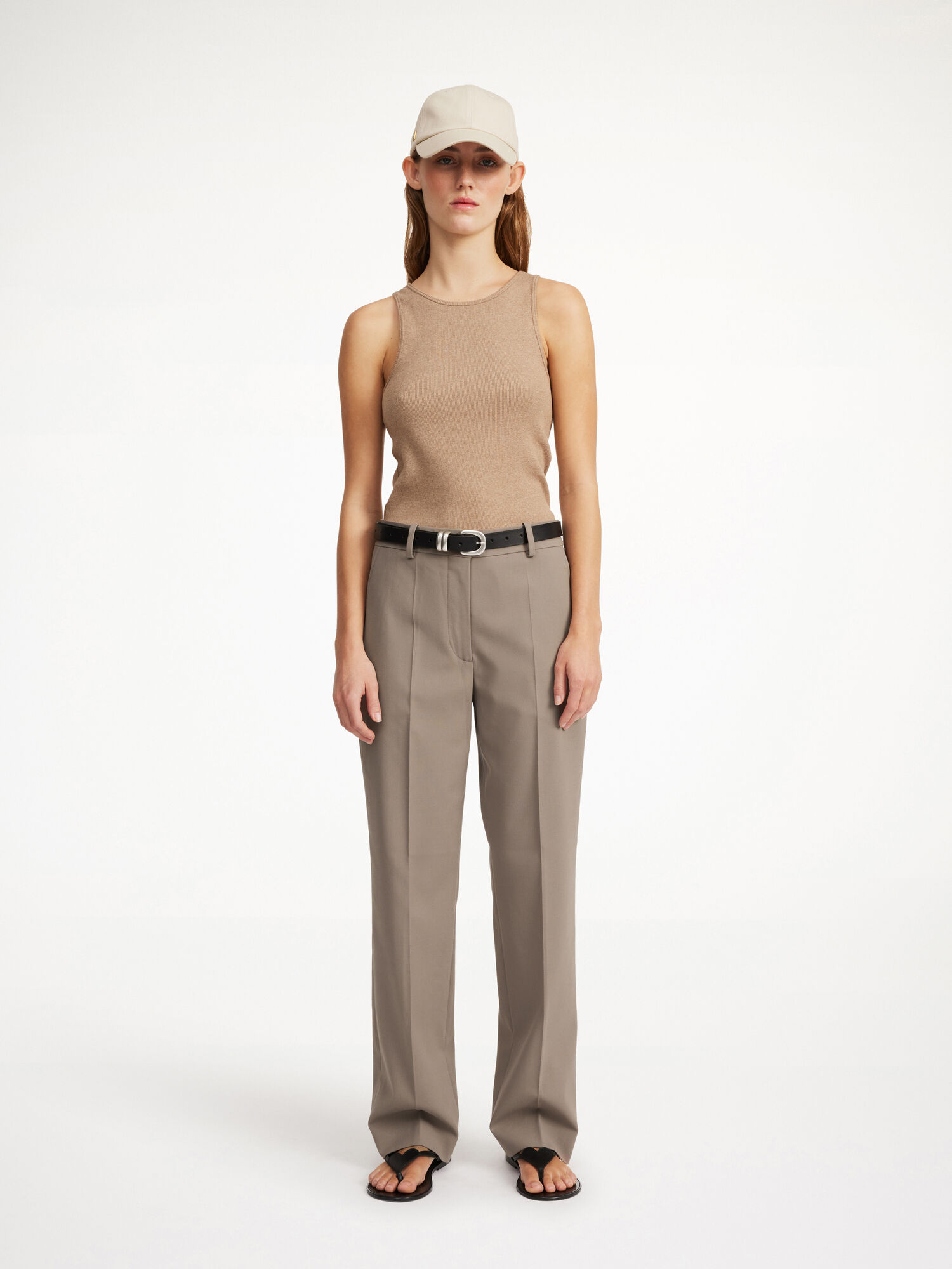 Pantaloni By Malene Birger Igda Straight-leg Shitake | IT_BB28782