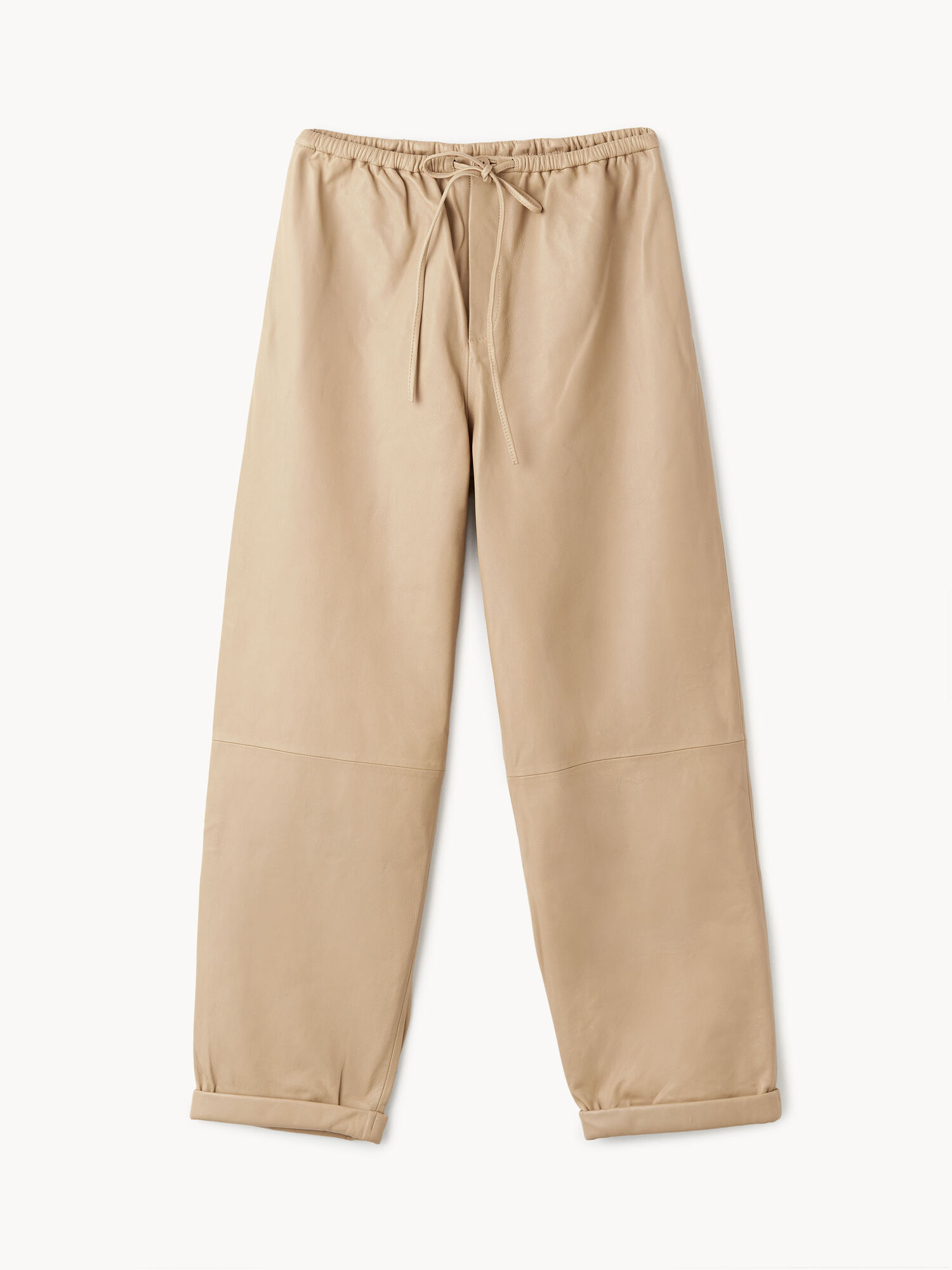 Pantaloni By Malene Birger Joanni Leather Sabbia Beige | IT_BB19327