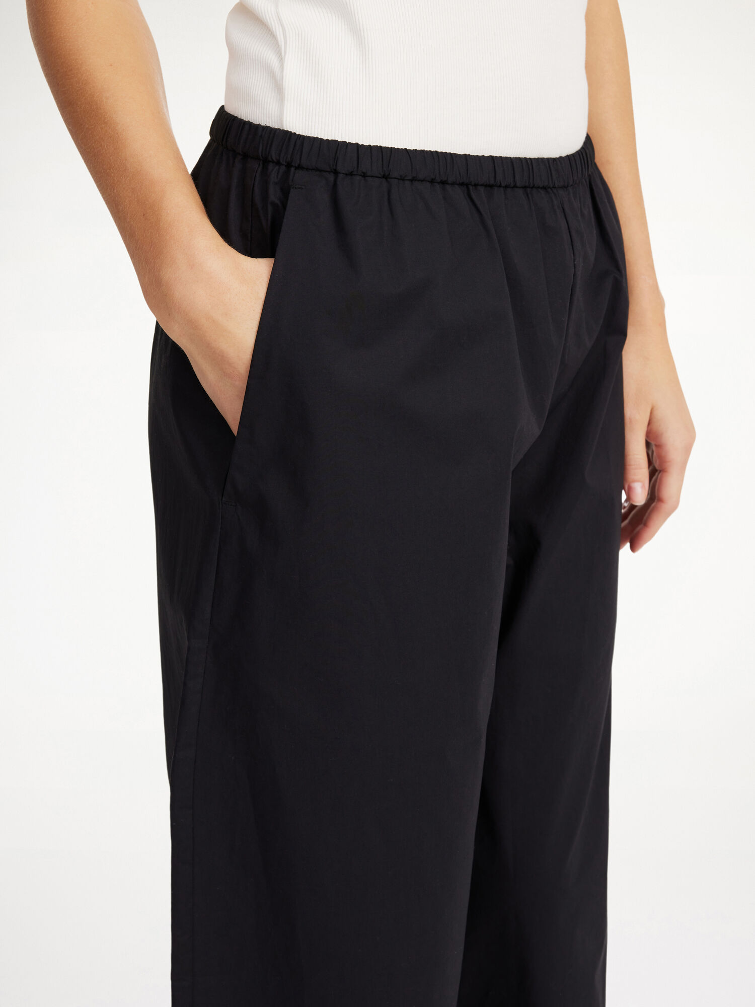 Pantaloni By Malene Birger Luisa High-waisted Nere | IT_BB70972