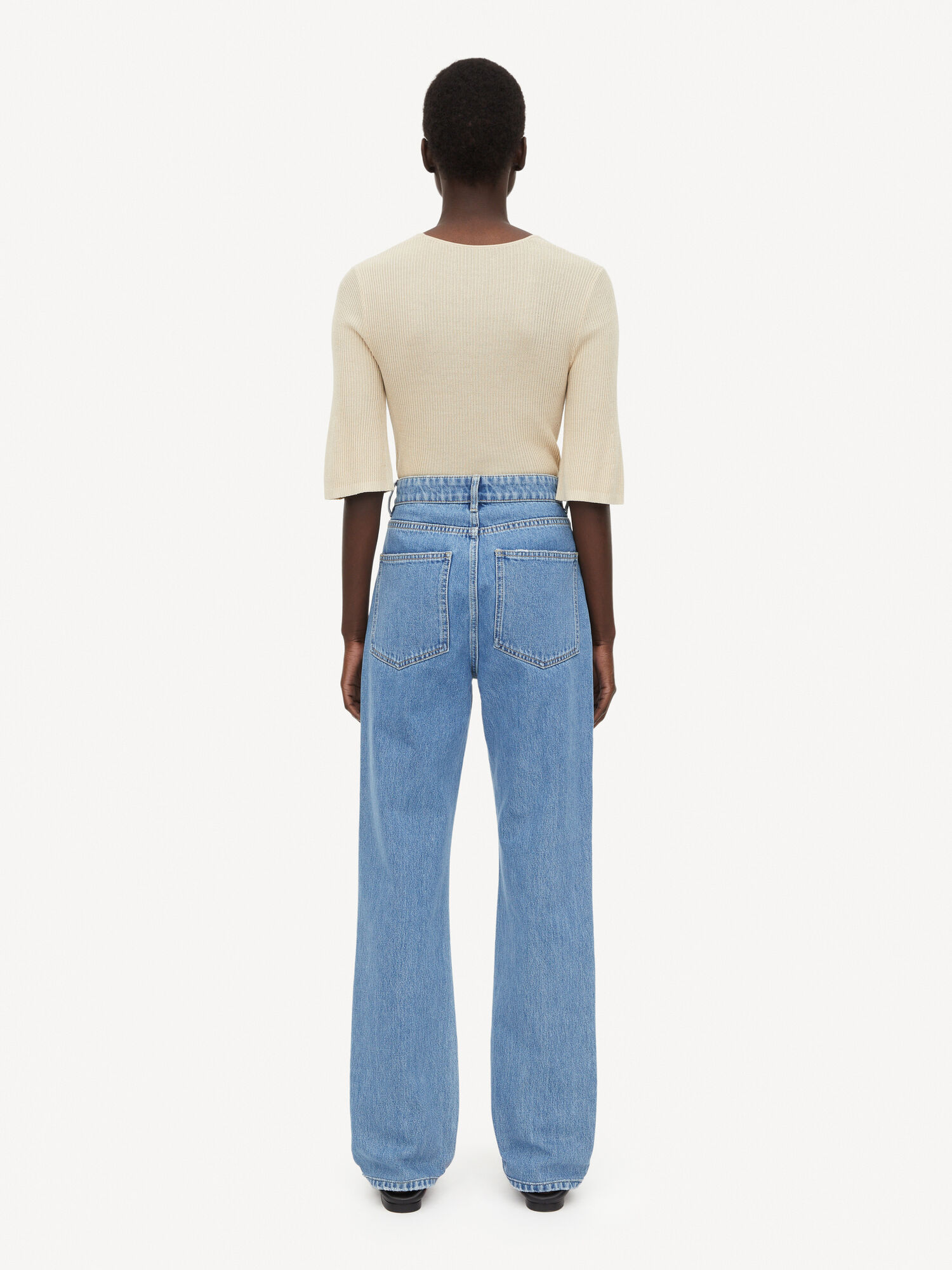 Pantaloni By Malene Birger Miliumlo Organic Cotton Blu | IT_BB86269