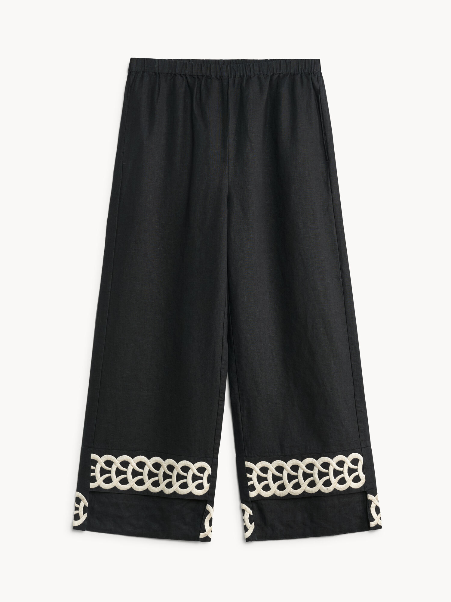 Pantaloni By Malene Birger Mirabellos Linen Nere | IT_BB78425