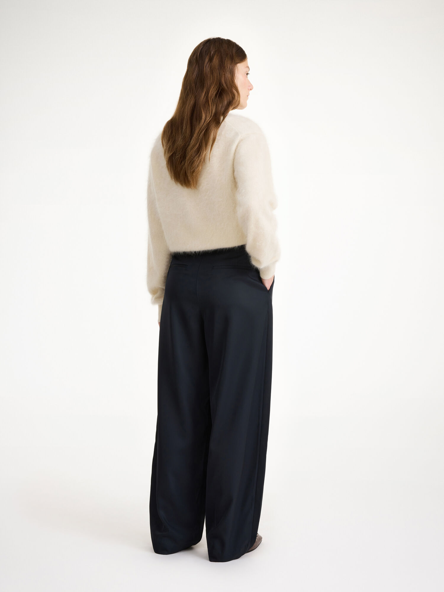 Pantaloni By Malene Birger Piscali Mid-waist Nere | IT_BB98287