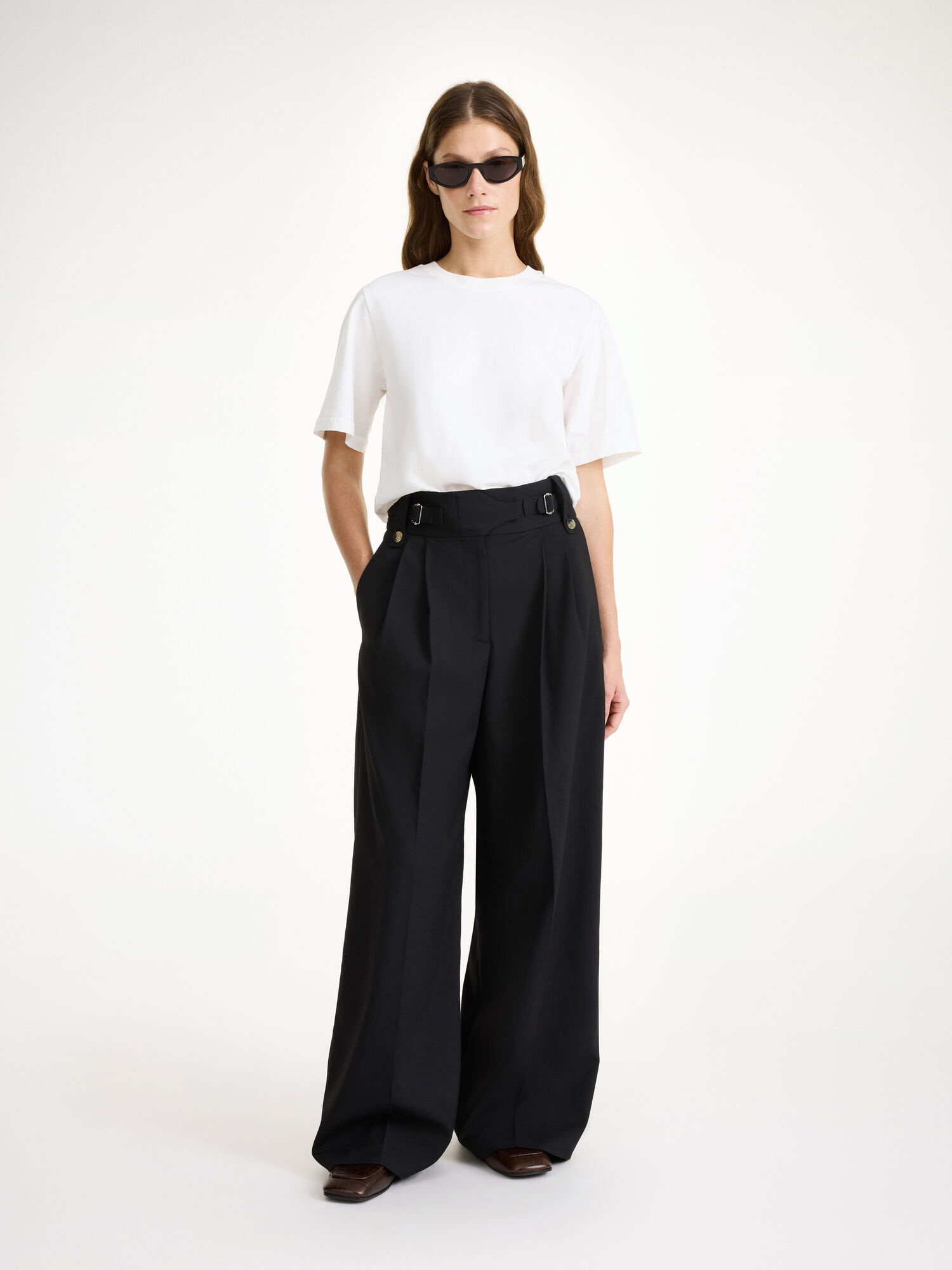 Pantaloni By Malene Birger Taal High-waisted Nere | IT_BB41957