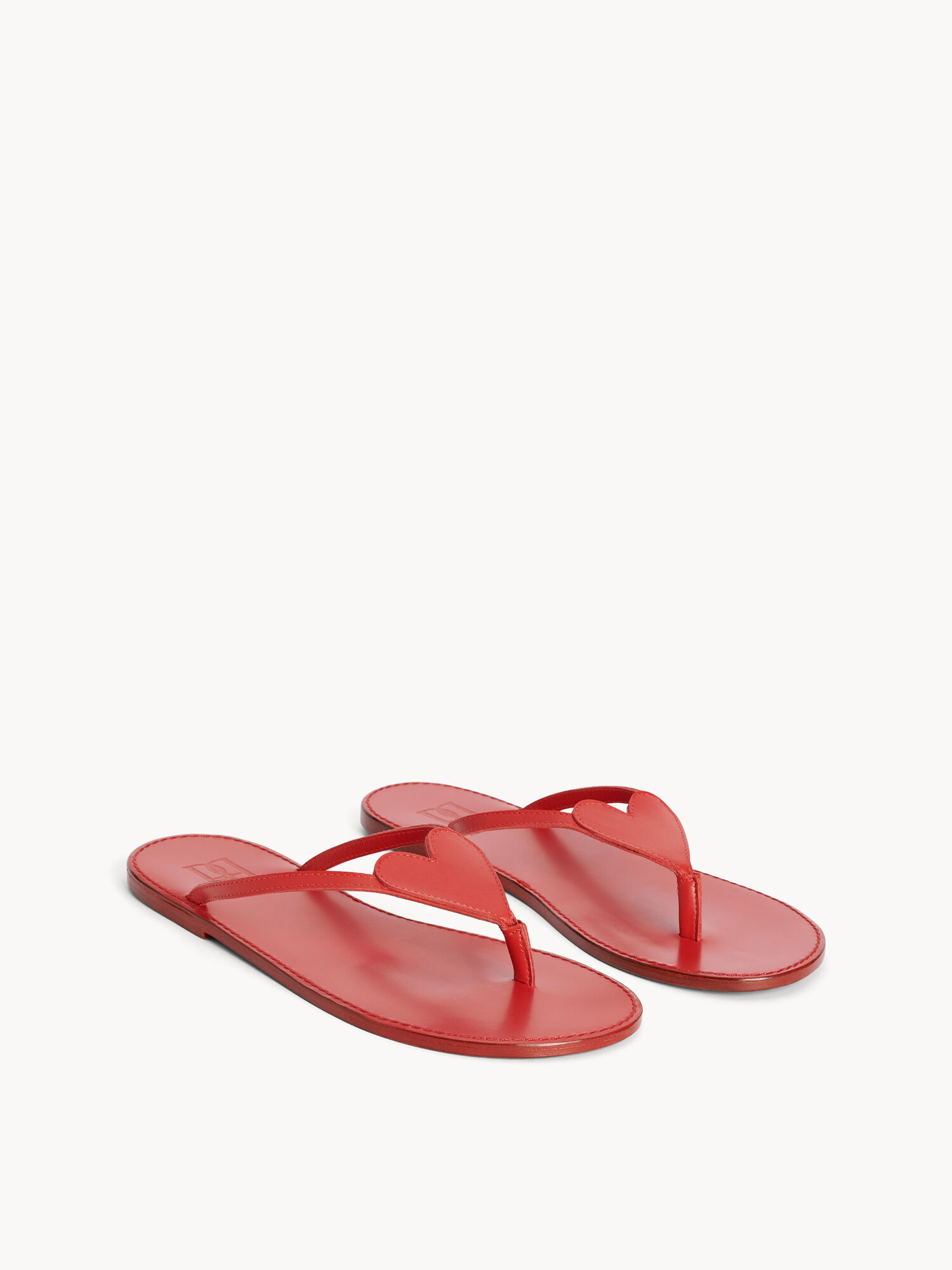 Scarpe By Malene Birger Ladina Leather Sandals Rosse | IT_BB61353