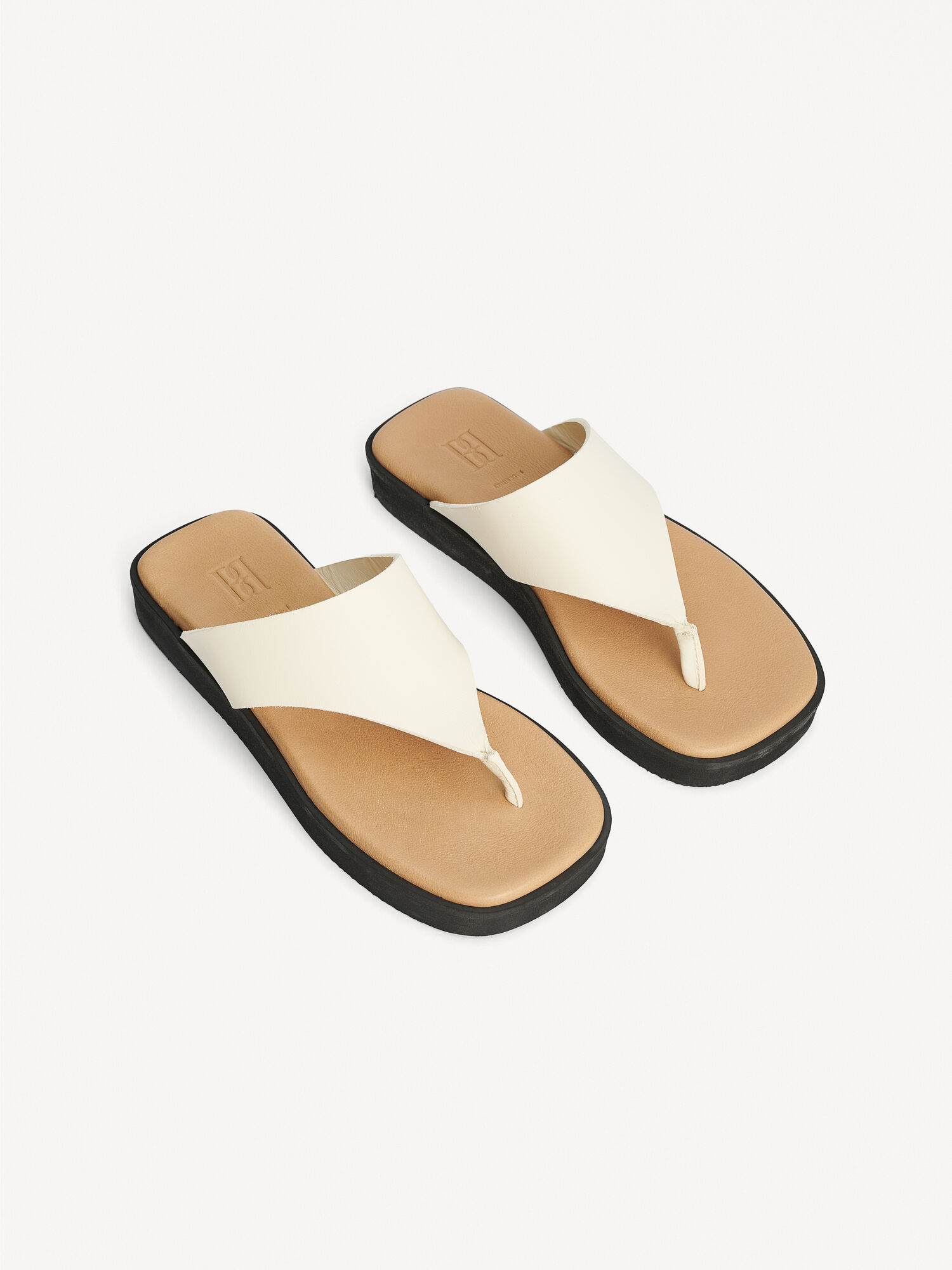 Scarpe By Malene Birger Marisol Leather Sandals Crema | IT_BB77497