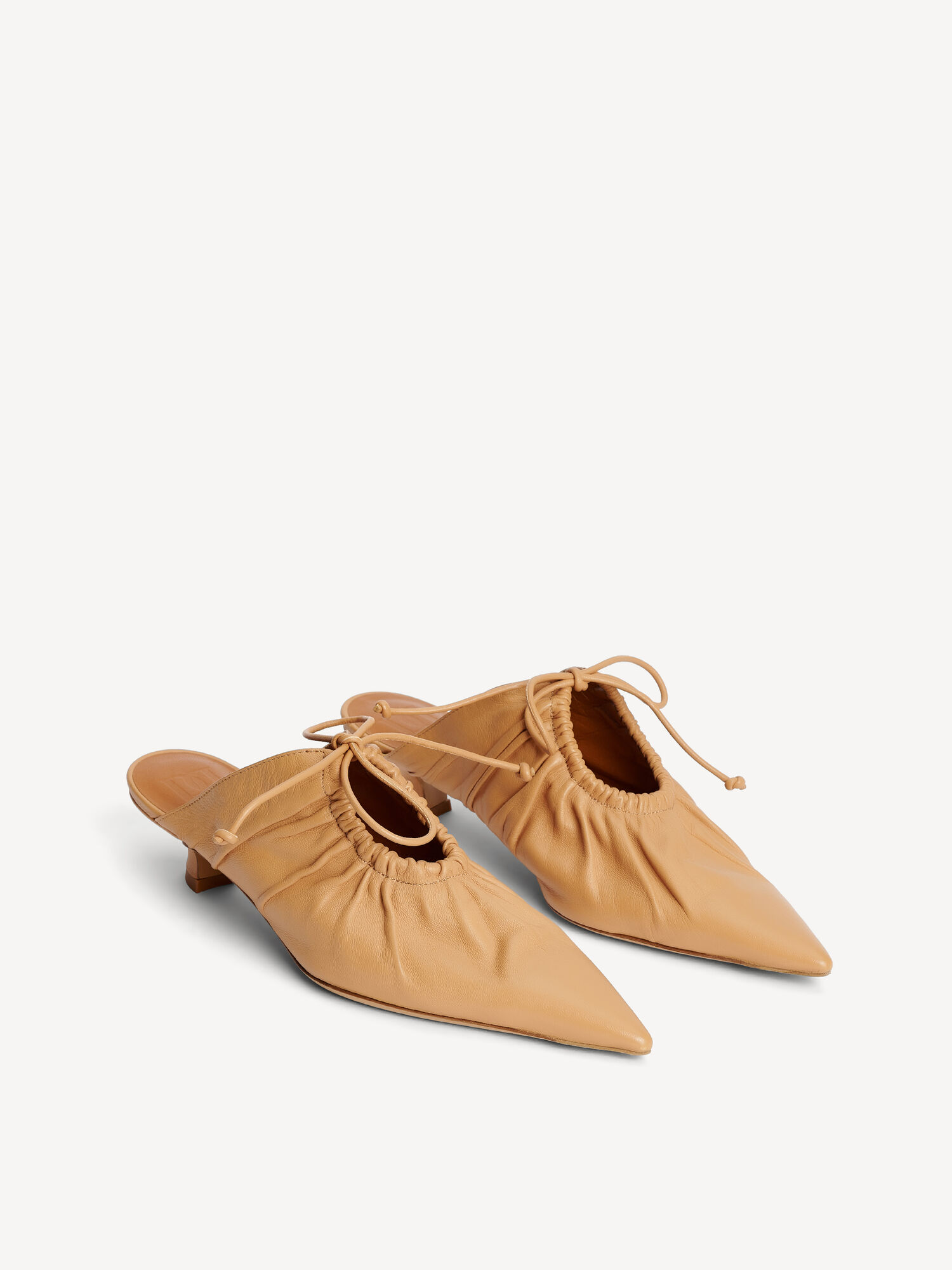 Scarpe By Malene Birger Masey Leather Mules Sabbia Beige | IT_BB34333