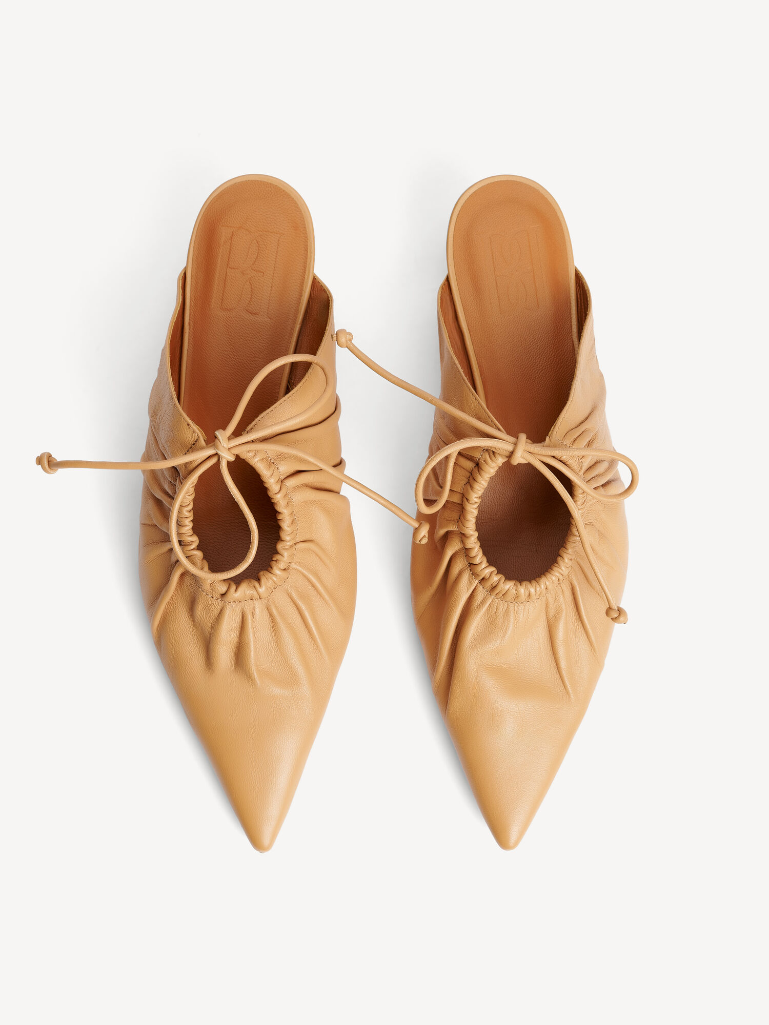 Scarpe By Malene Birger Masey Leather Mules Sabbia Beige | IT_BB34333