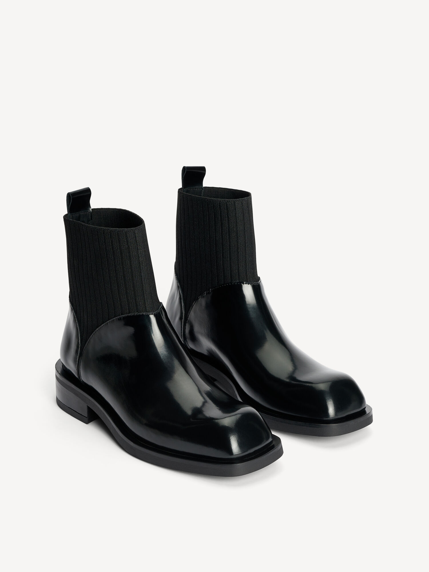 Scarpe By Malene Birger Perlla Leather Boots Nere | IT_BB59314