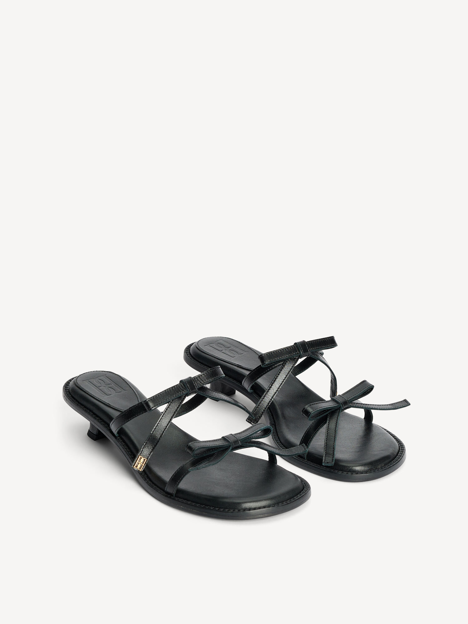 Scarpe By Malene Birger Tianno Leather Sandals Nere | IT_BB86806