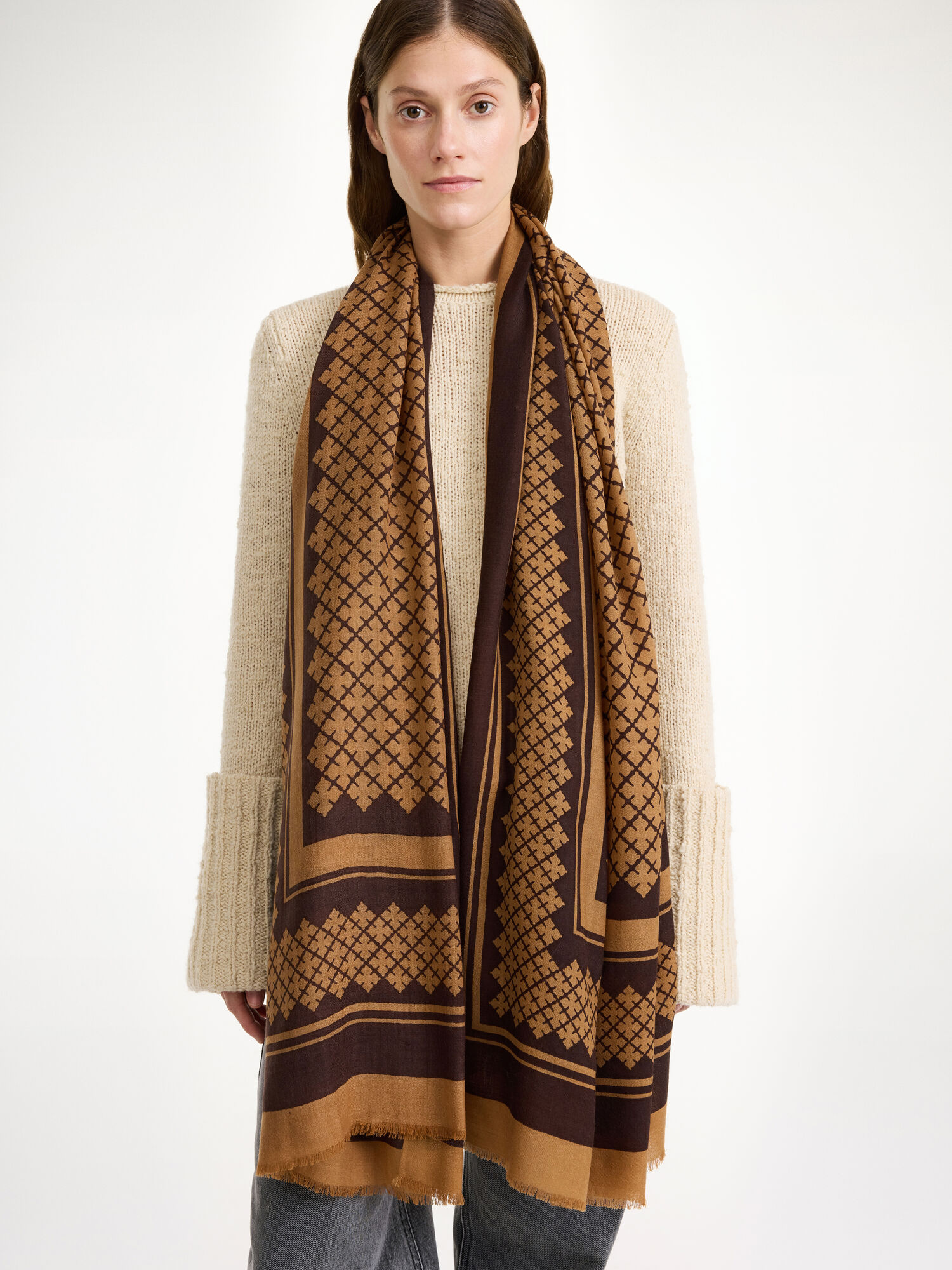 Sciarpe By Malene Birger Julee Wool Bison | IT_BB79811