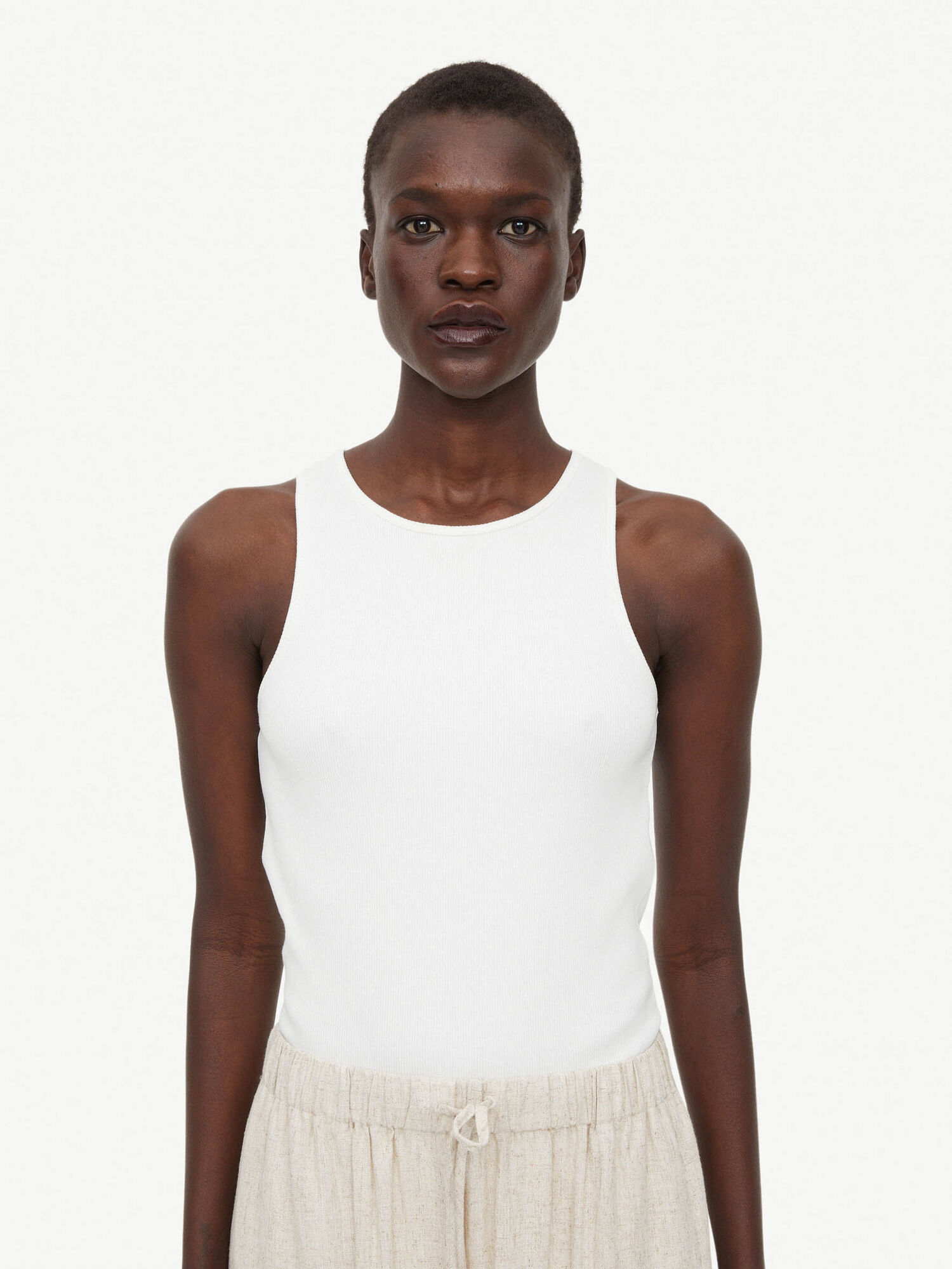 Top By Malene Birger Amani Tank Bianche | IT_BB87498