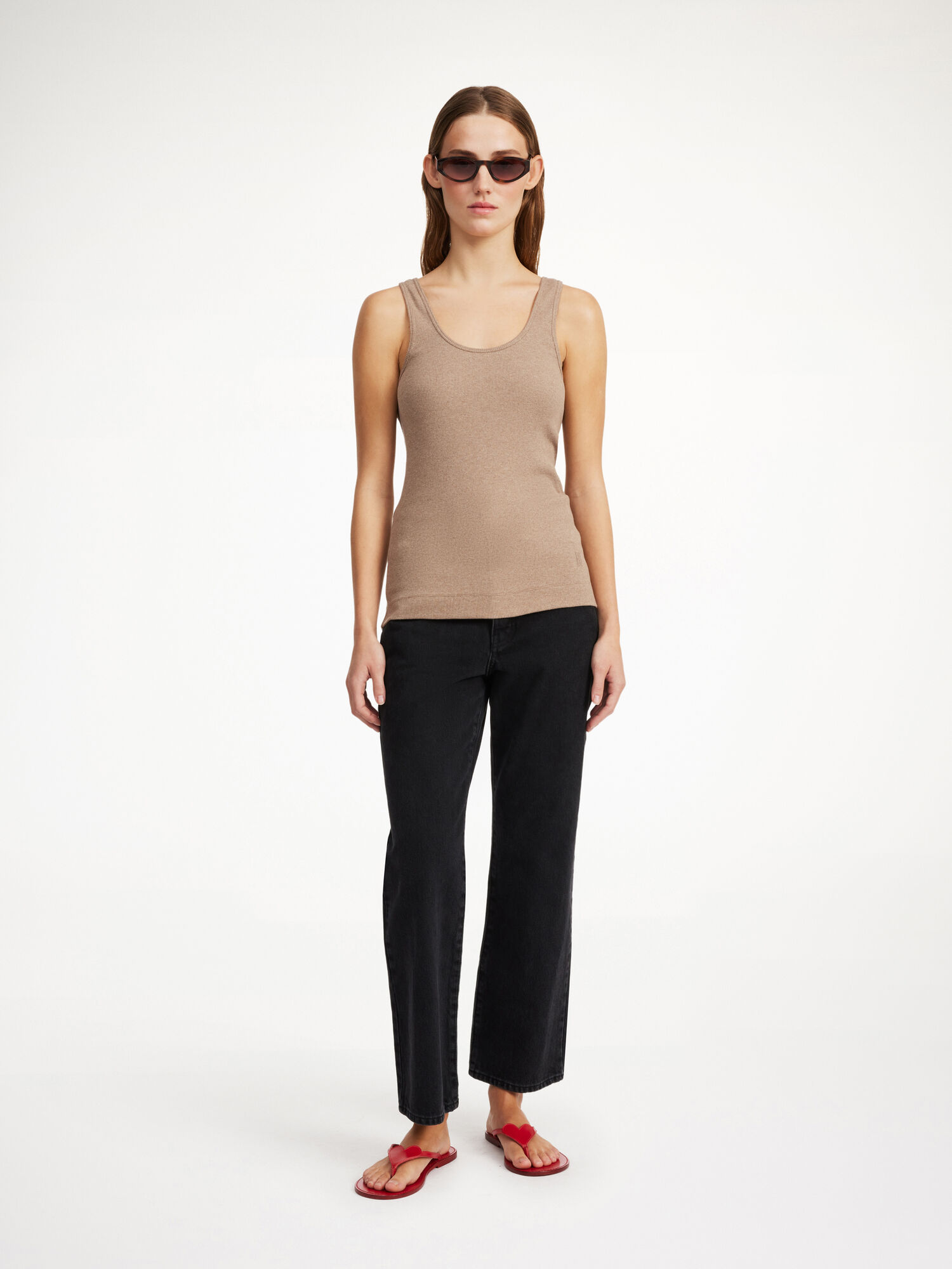 Top By Malene Birger Anisa Organic Cotton Tank Nomad | IT_BB94260