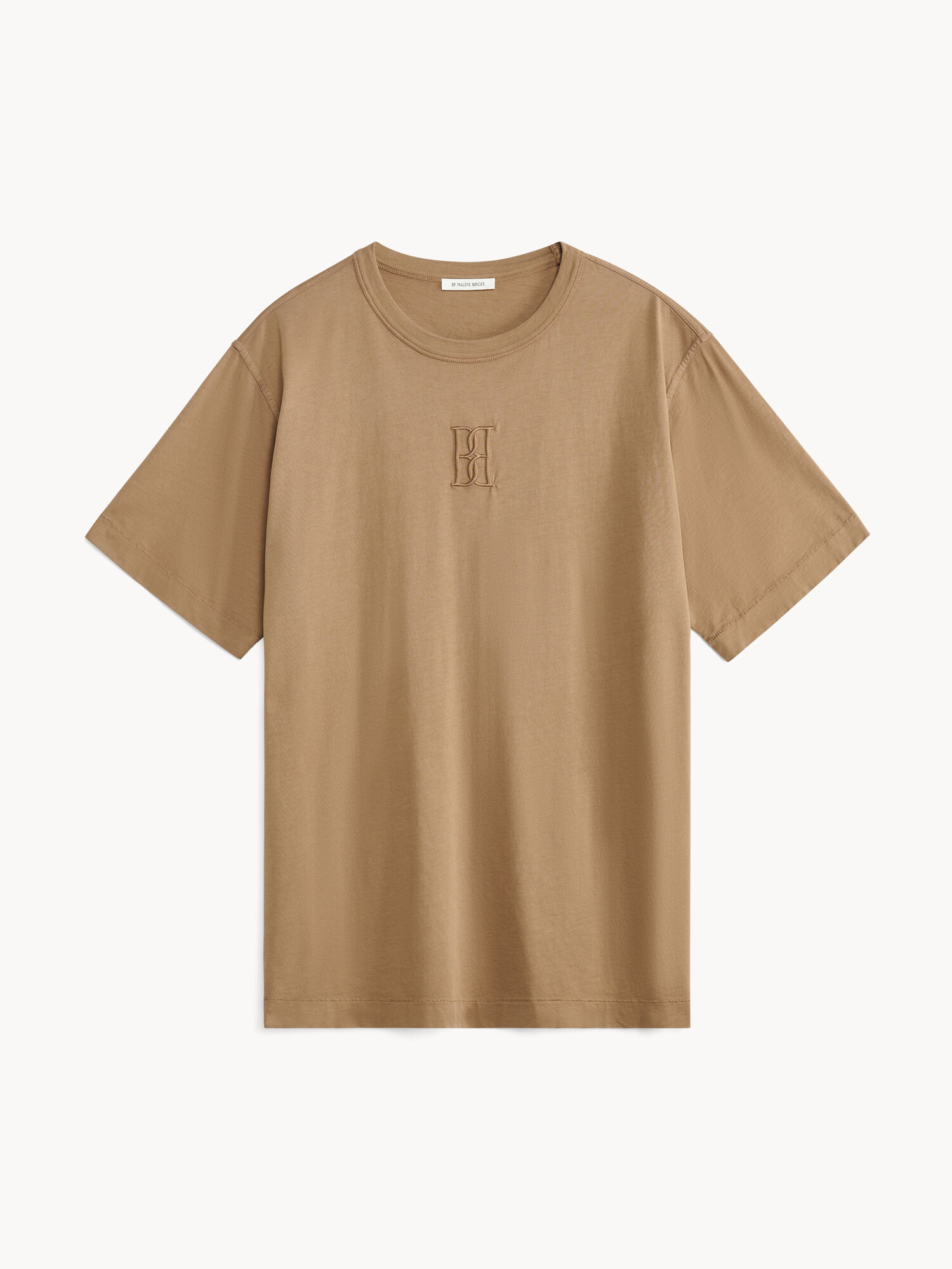 Top By Malene Birger Fayeh Organic Cotton T-shirt Shitake | IT_BB60802