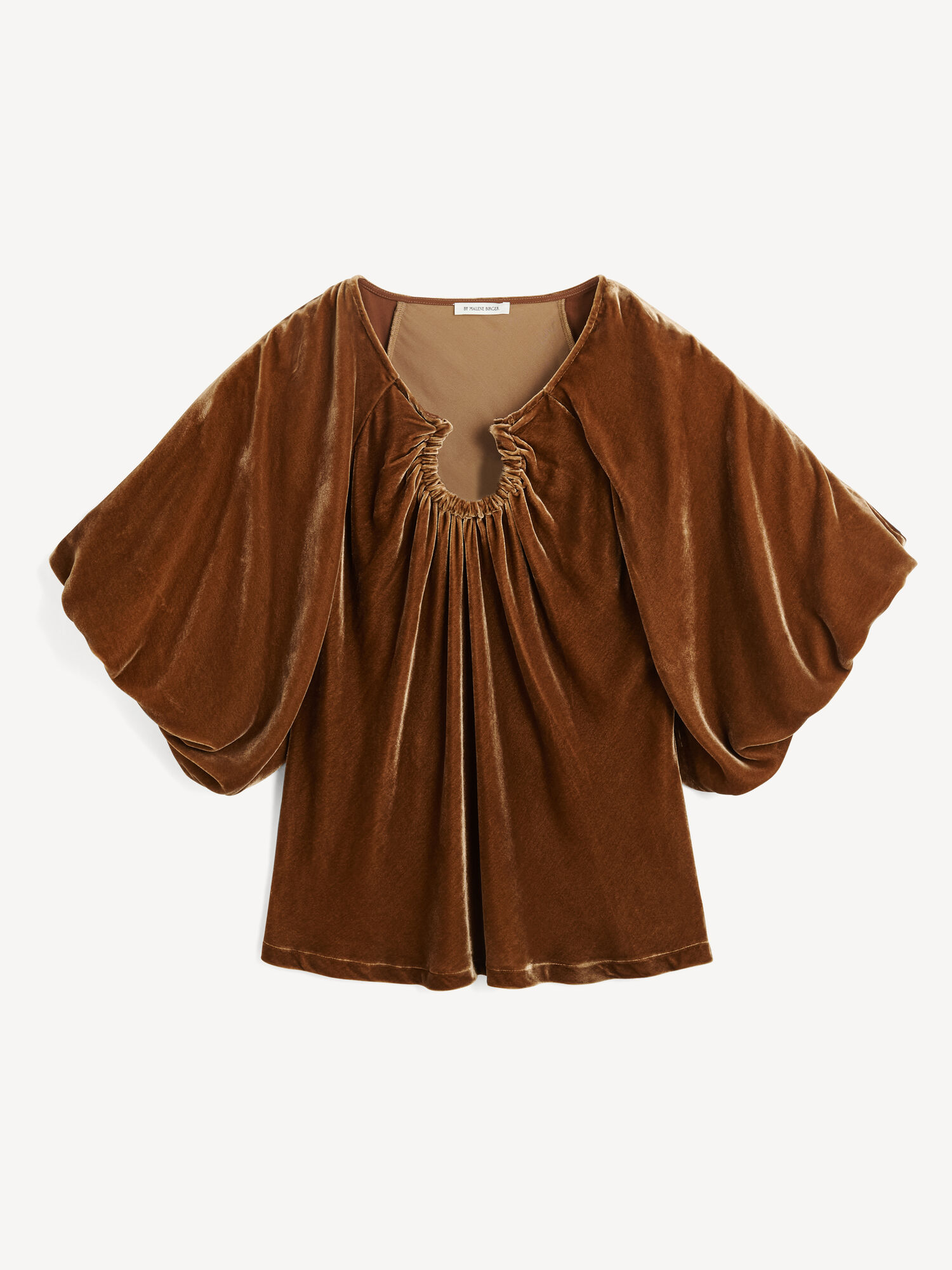 Top By Malene Birger Loela Blouse Bison | IT_BB95352