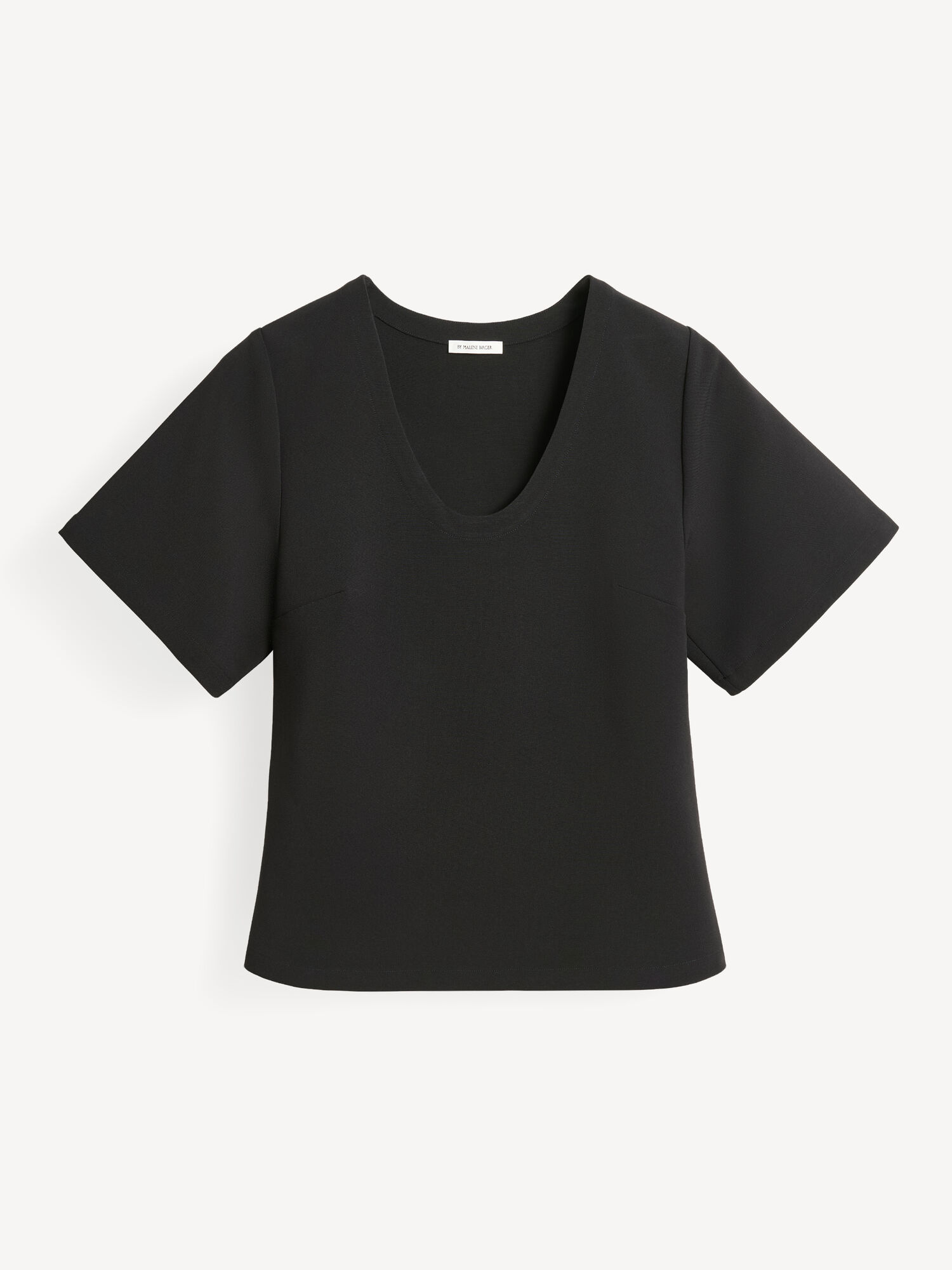 Top By Malene Birger Lunae T-shirt Nere | IT_BB63913